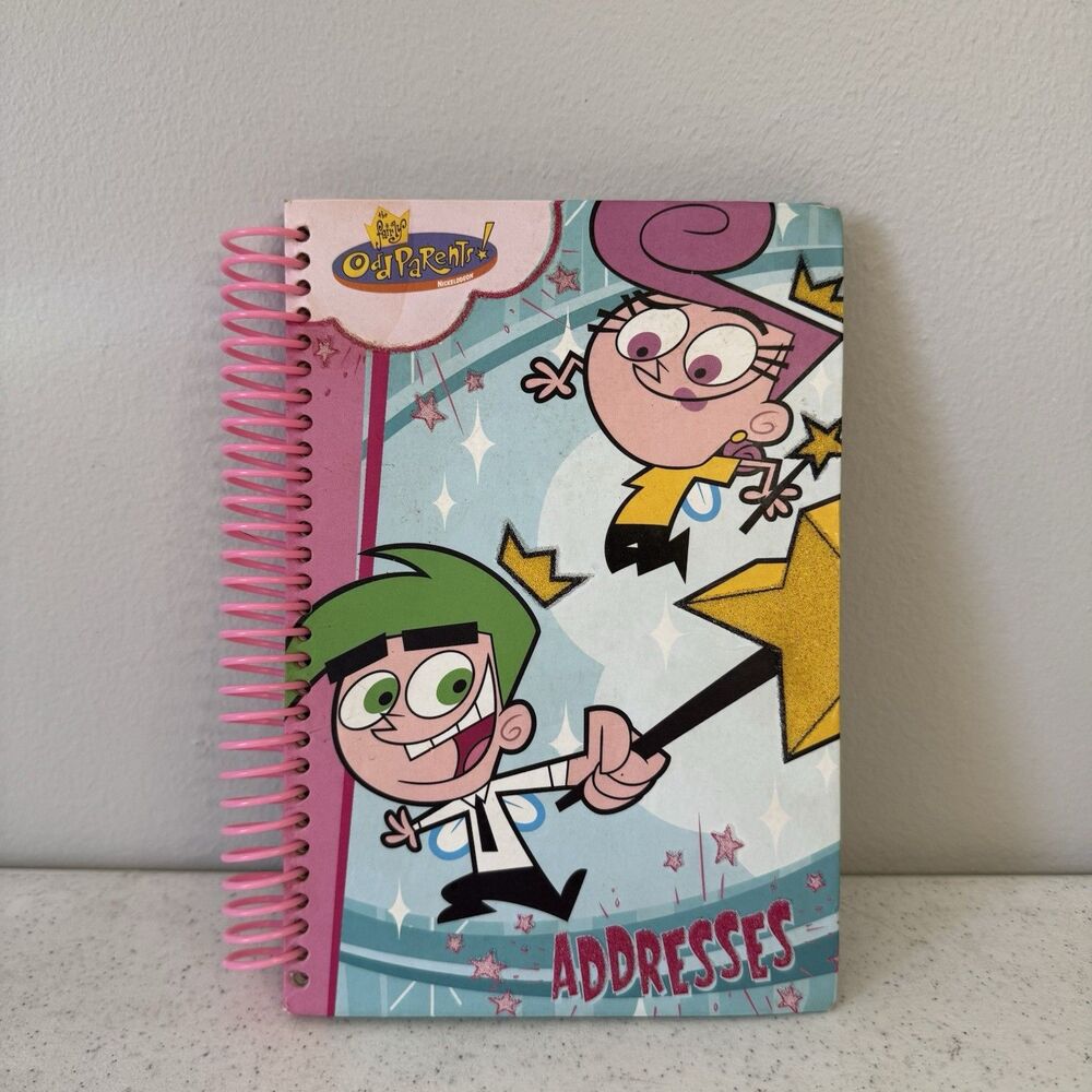 2004 Fairly Odd Parents Address Book  Purple Spiral Variant Book Rare